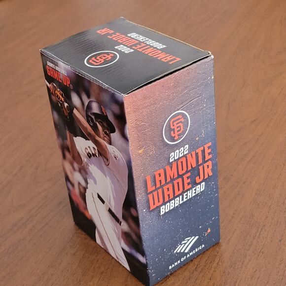 San Francisco Giants 2022 LaMonte Wade Jr SGA Bobblehead New In Box - Picture 2 of 11